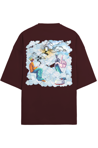 Sky High | Oversized Front & Back Printed Tshirt