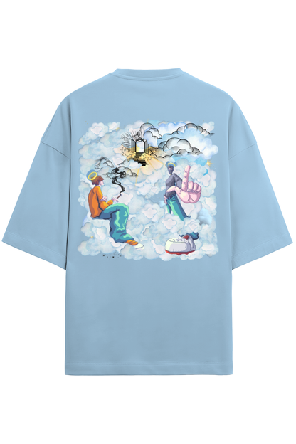 Sky High | Oversized Front & Back Printed Tshirt