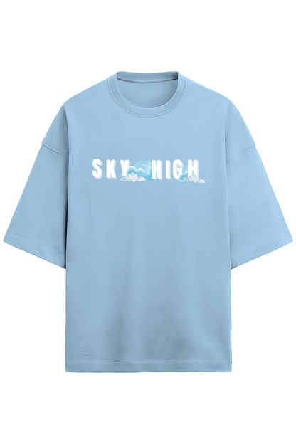 Sky High | Oversized Front & Back Printed Tshirt